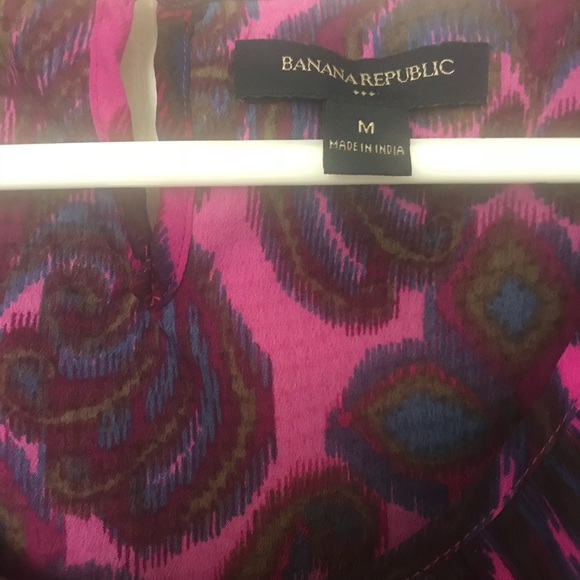 Banana Republic Pink Flutter Sleeve Blouse - Picture 5 of 8